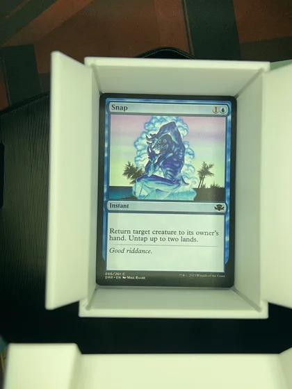 front of card