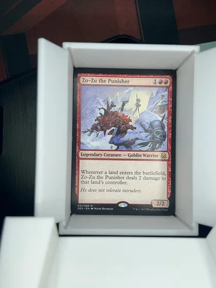 front of card