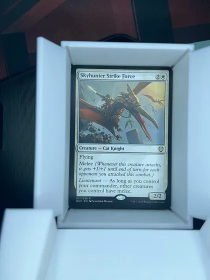 front of card