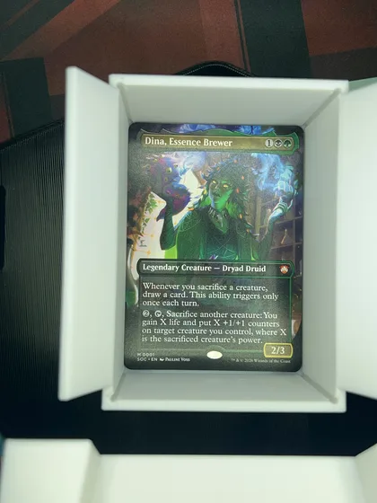 front of card