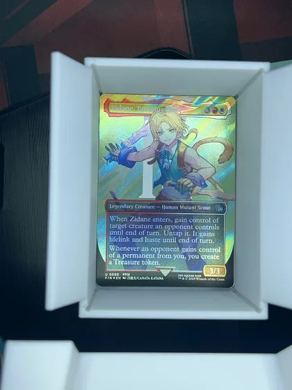 front of card