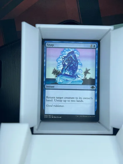 front of card