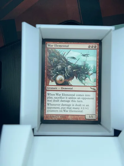 front of card