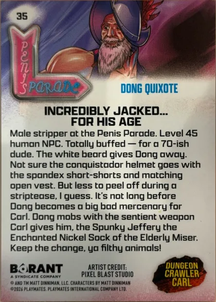 back of card