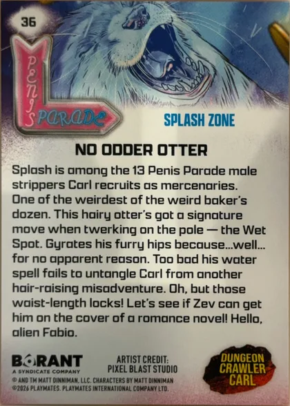 back of card