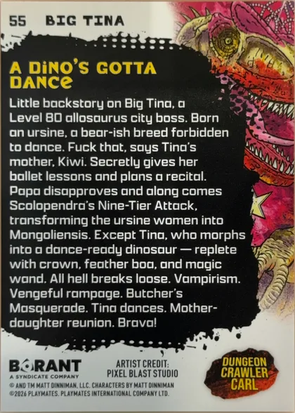 back of card