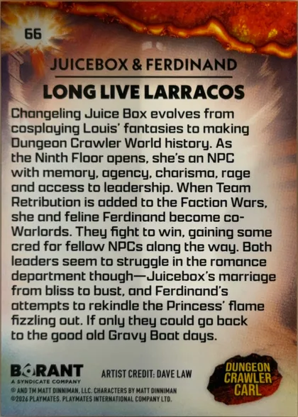 back of card