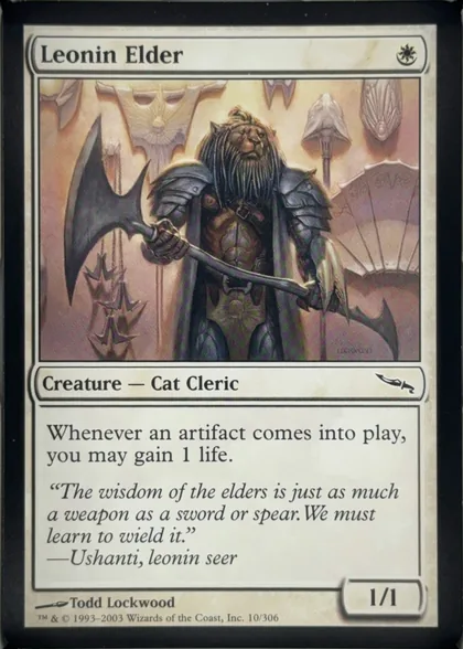 front of card