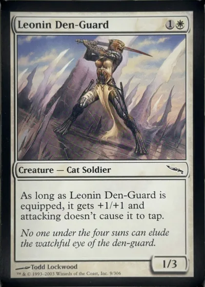 front of card