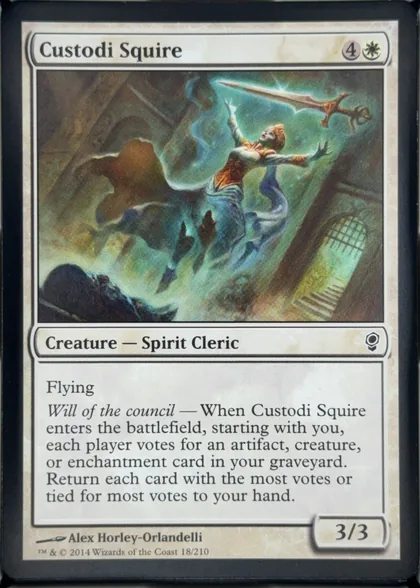 front of card