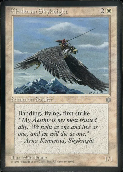 front of card