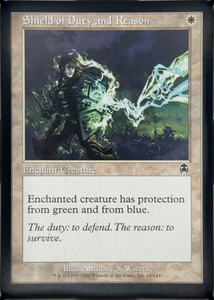 front of card