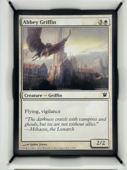 front of card