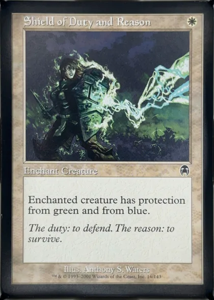 front of card