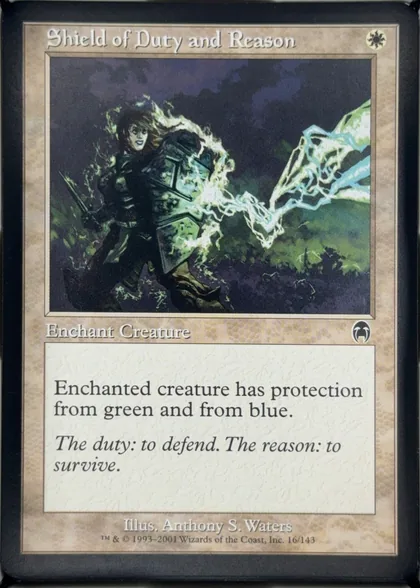 front of card