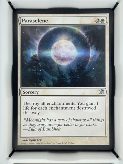 front of card