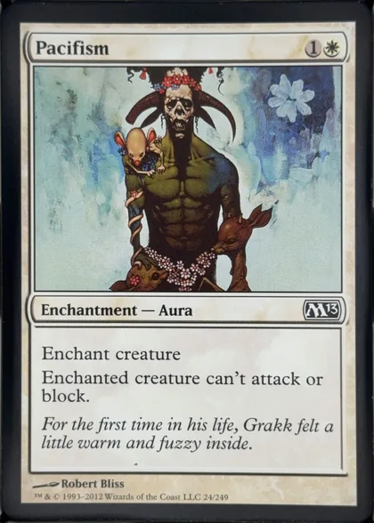 front of card