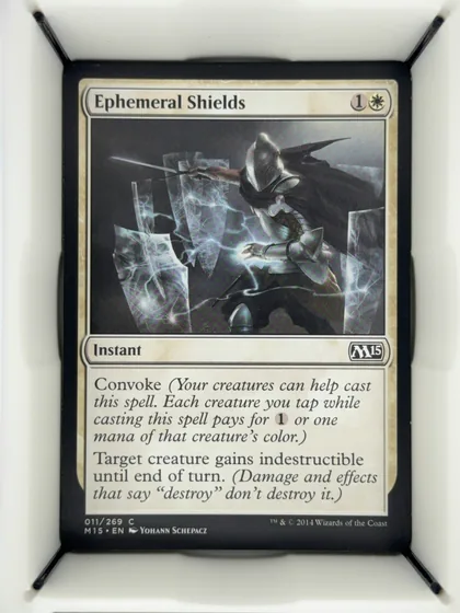 front of card