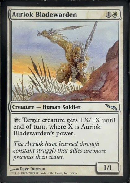 front of card