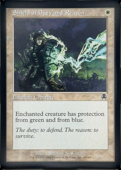 front of card