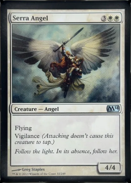 front of card