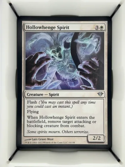 front of card