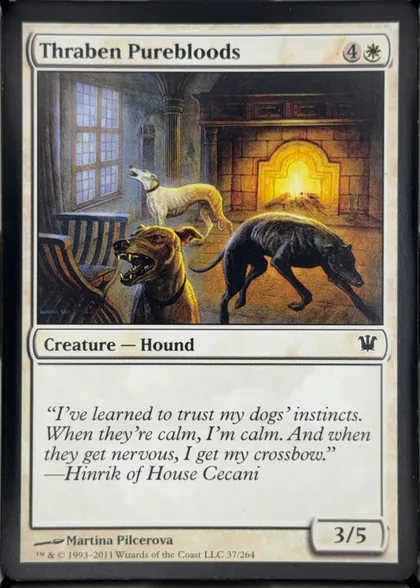 front of card