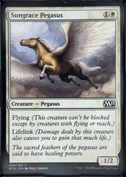 front of card