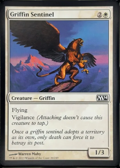 front of card