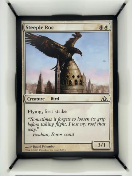 front of card