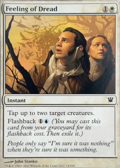 front of card