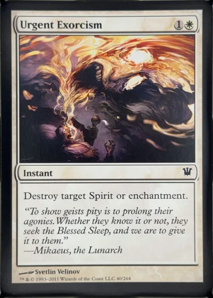 front of card