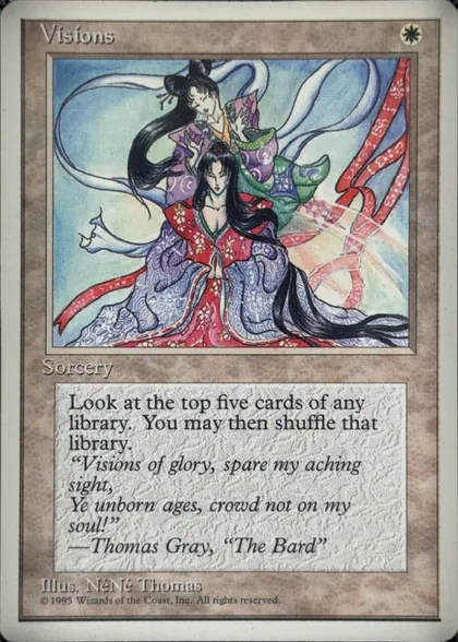 front of card