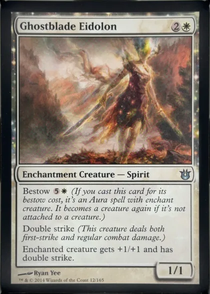 front of card