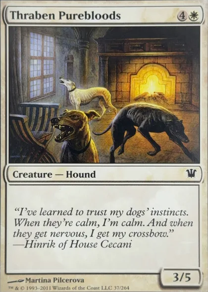 front of card
