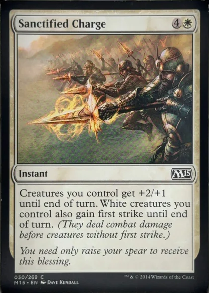 front of card