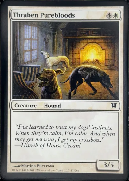 front of card