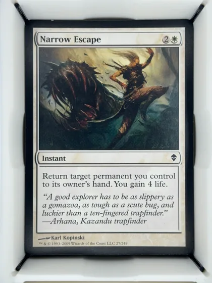 front of card