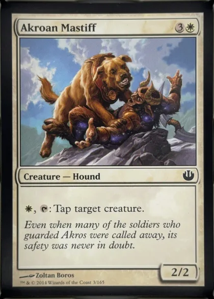 front of card