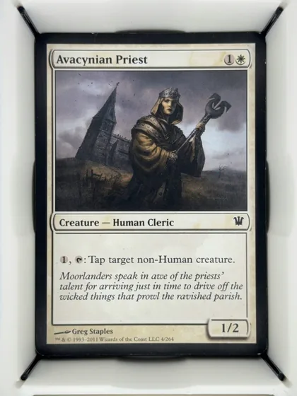 front of card