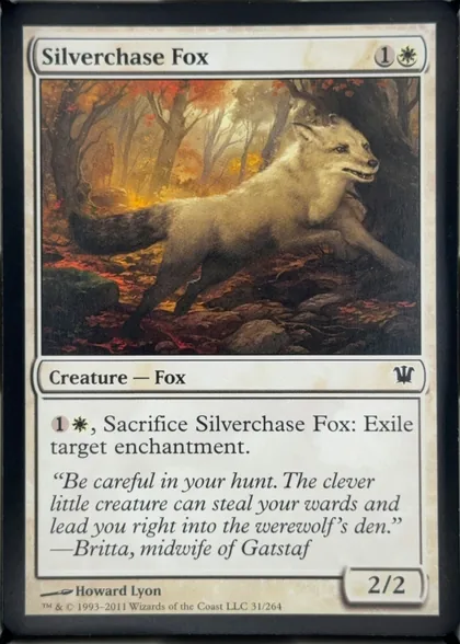 front of card