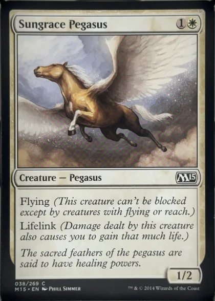 front of card
