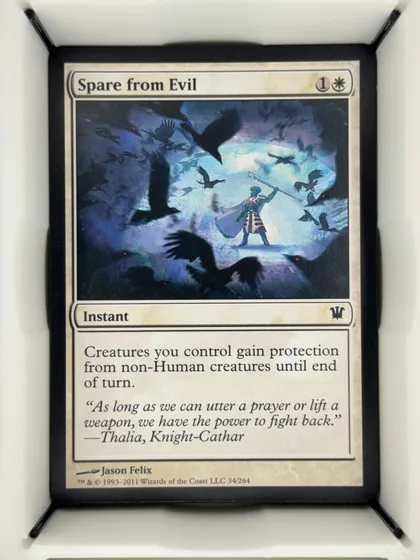 front of card