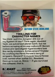Author Steve Rowland back
