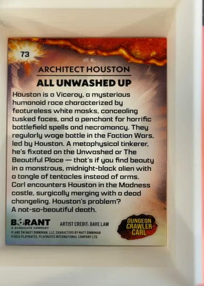 back of card