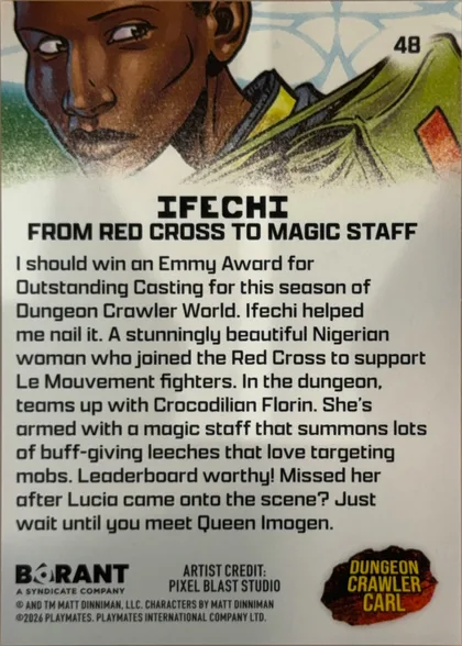 back of card