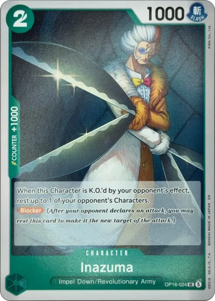 front of card