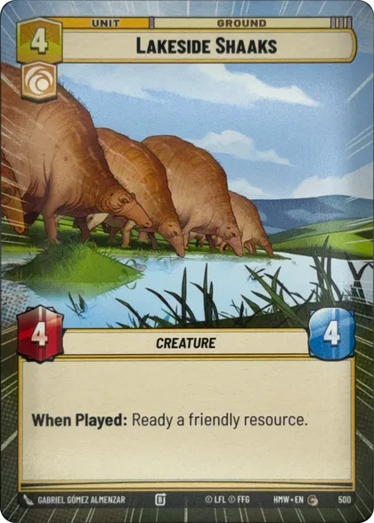 front of card