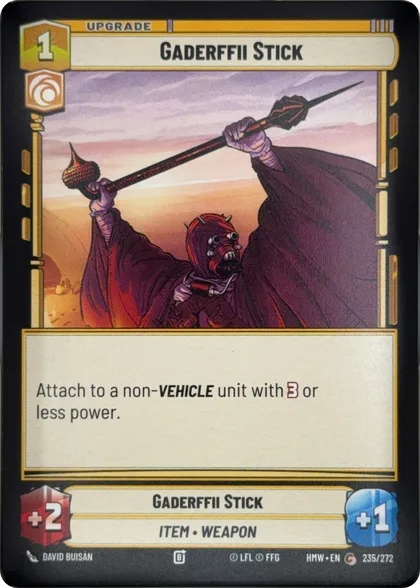 front of card