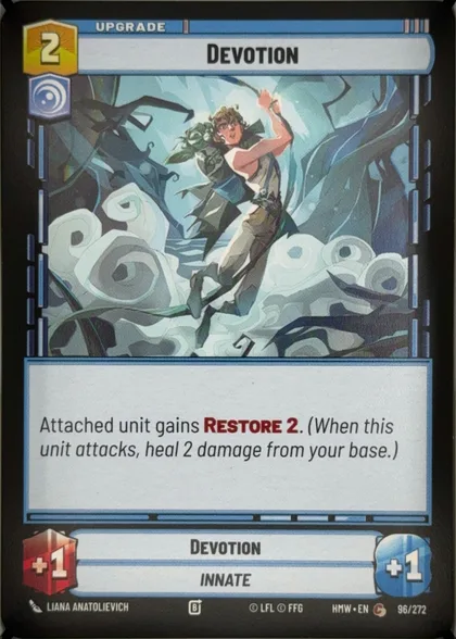 front of card